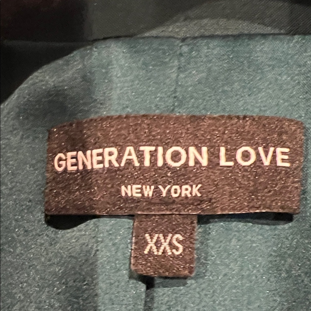 Generation Love Green Tailored  Dress  XXS NWOT - Picture 2 of 8